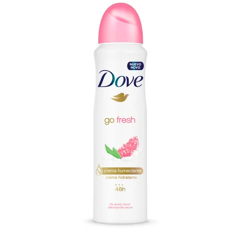 Antitranspirante Aerossol Go Fresh Romã E Verbena Dove 150ml - DOVE - Higiene E Beleza