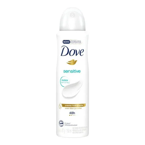 Antitranspirante Aerossol Sensitive Dove 150ml - DOVE - Higiene E Beleza
