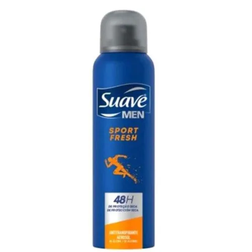 Antitranspirante Aerossol Sport Fresh Suave Men 150ml - FRESH - Higiene E Beleza