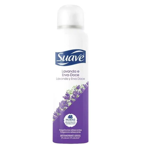 Antitranspirante Aerossol Lavanda E Erva Doce Suave 150ml - SUAVE - Higiene E Beleza