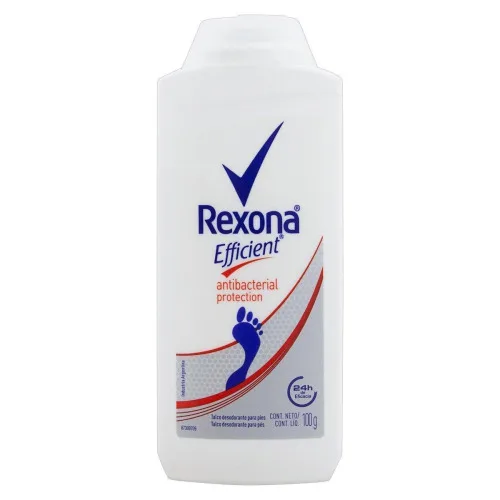 Talco Rexona Efficient Antibac 100g - REXONA - Perfumaria
