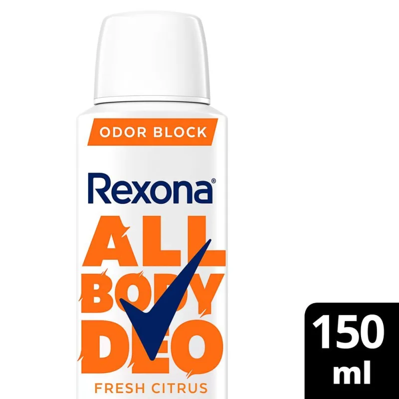 Desodorante Corporal Rexona All Body Deo Fresh Citrus Aerossol 150ml - Rexona