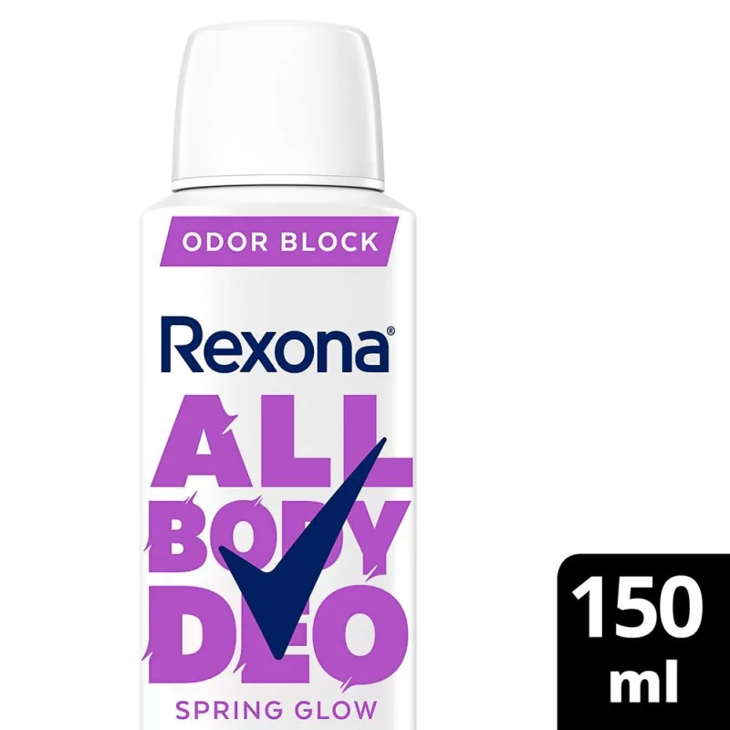 Desodorante Corporal Rexona All Body Deo Spring Glow Aerossol 150ml - Rexona - Higiene Pessoal