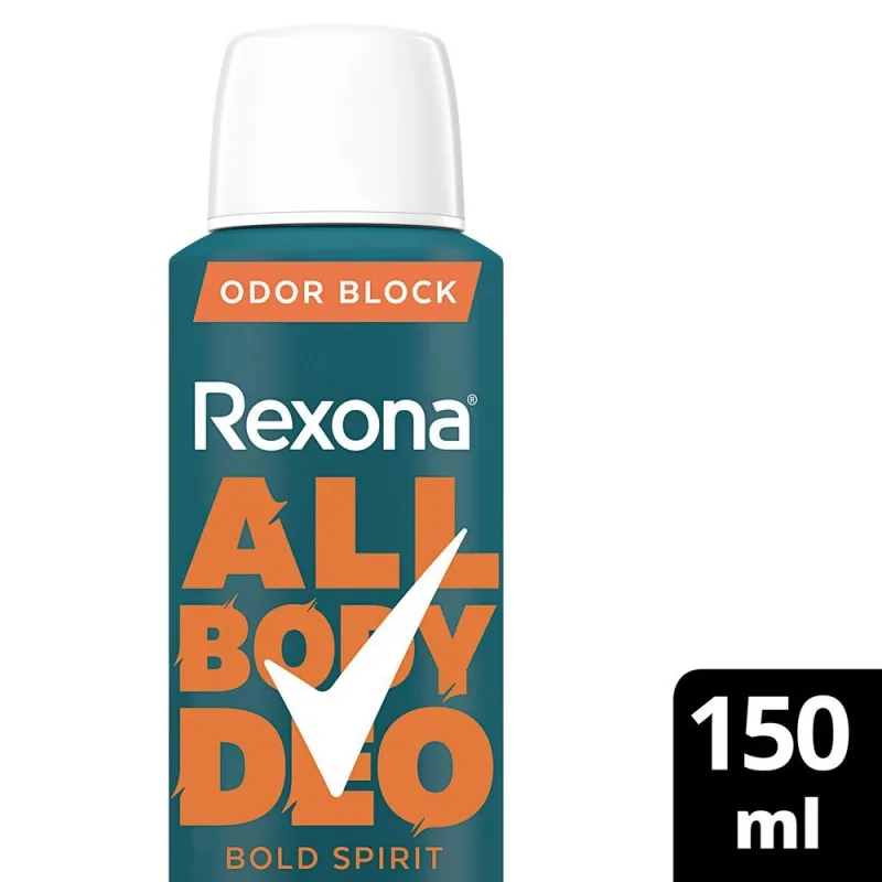 Desodorante Corporal Rexona All Body Deo Bold Spirit Aerossol 150ml - Rexona - Higiene Pessoal