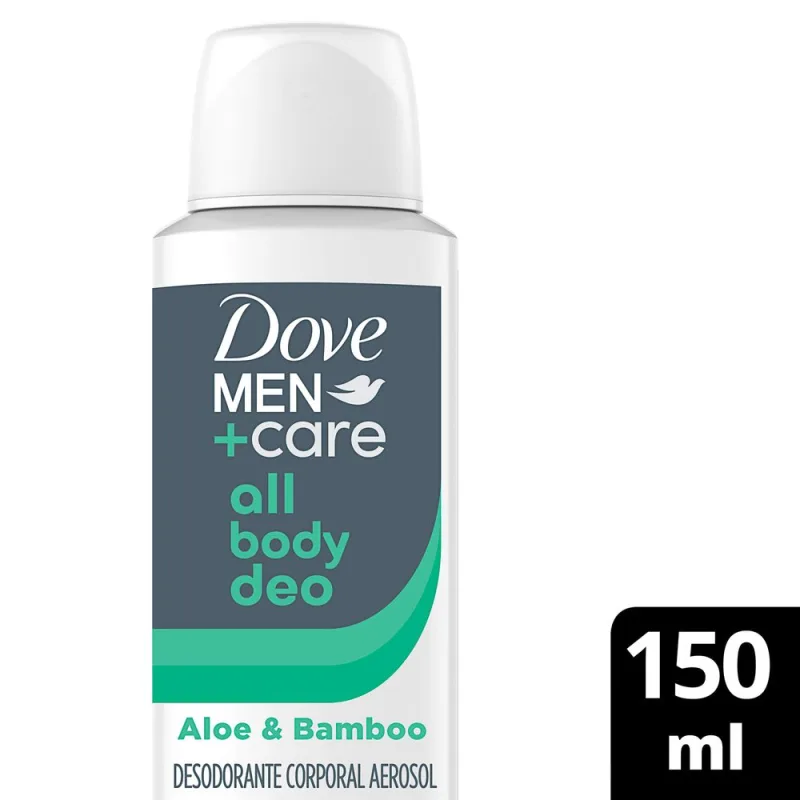 Desodorante Corporal Dove Men+Care All Body Deo Aloe e Bambu Aerossol 150ml - Dove - Higiene Pessoal