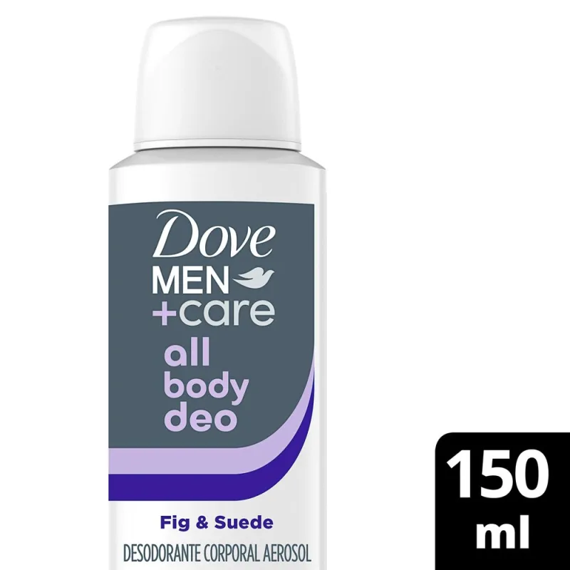 Desodorante Corporal Dove Men+Care All Body Deo Fig & Suede Aerossol 150ml - Dove - Higiene Pessoal