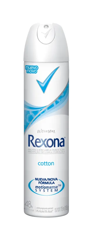 Desodorante Antitranspirante Aerosol Rexona Women Cotton 175ml - REXONA - Higiene E Beleza