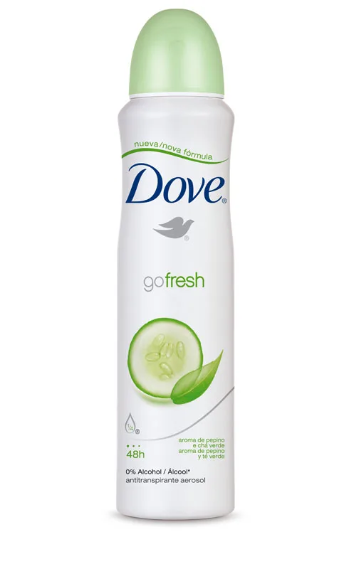 Desodorante Aerosol Go Fresh Pepino E Chá Verde 169ml Dove - DOVE