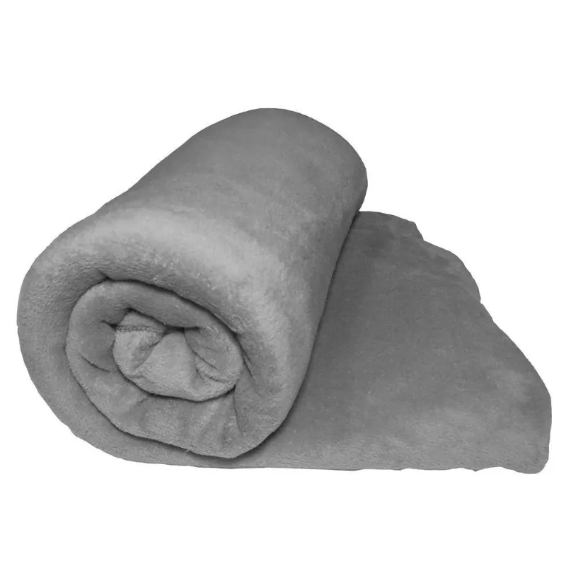 Cobertor Blush Casal Mantinha Felpuda 1 Peça - Cinza - Casa Scarpa - Cama, Mesa E Banho