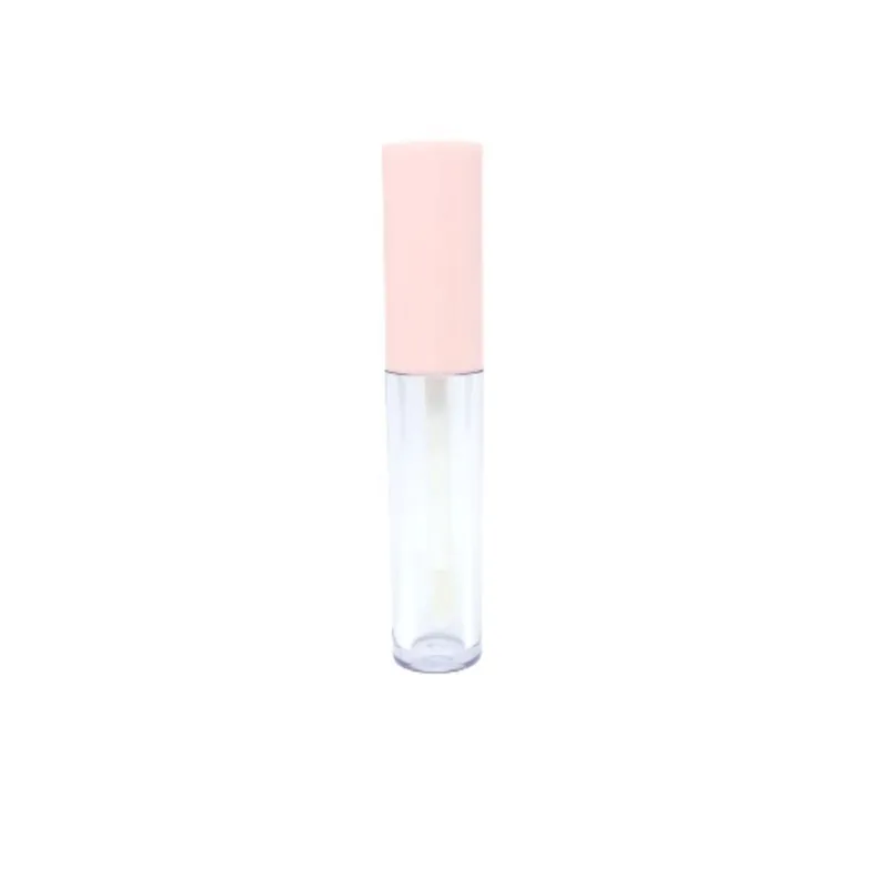Frasco Gloss Labial Vazio 6Ml Tampa Rosa Batom Liquido 10U