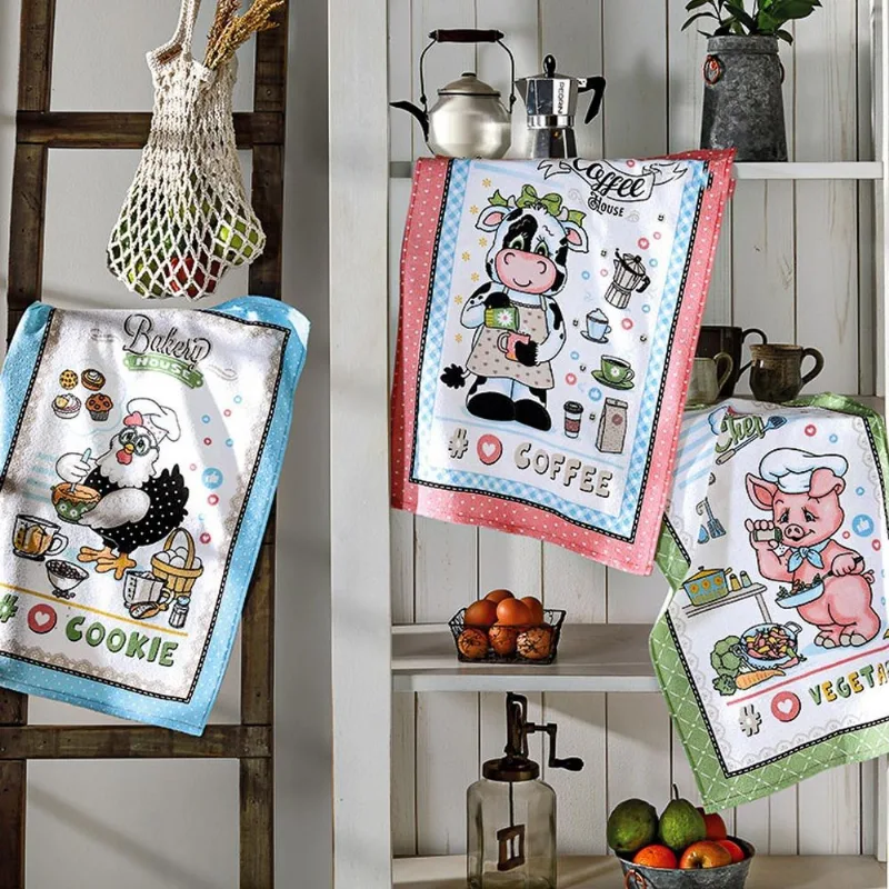 Kit 12 Pano Copa Prato Cozinha Dohler 100%algodão Cozinheiro