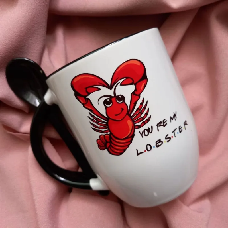 Caneca com colher friends - Não Disponível - Utilidades Domesticas