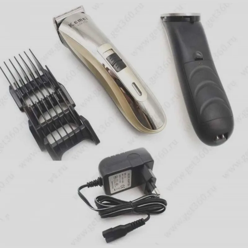 Maquina de Acabamento Corte De Cabelo Barba Acabamento Barba Bigode Kemei 758 Recarregável Bivolt