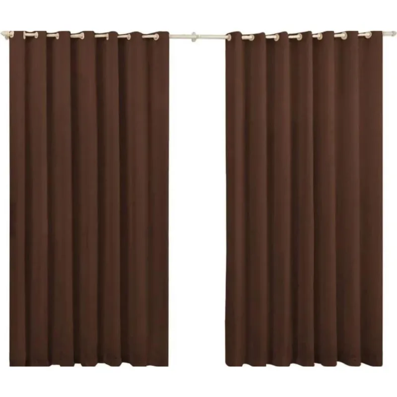 Cortina 2,00X1,40 Oxford Quarto Sala Cozinha Marrom