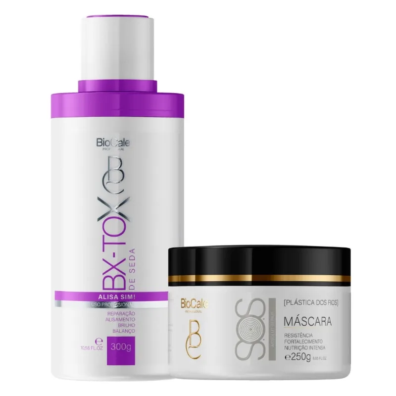 Biocale - Kit Bx-tox de Seda 300ml + Máscara sos 250g