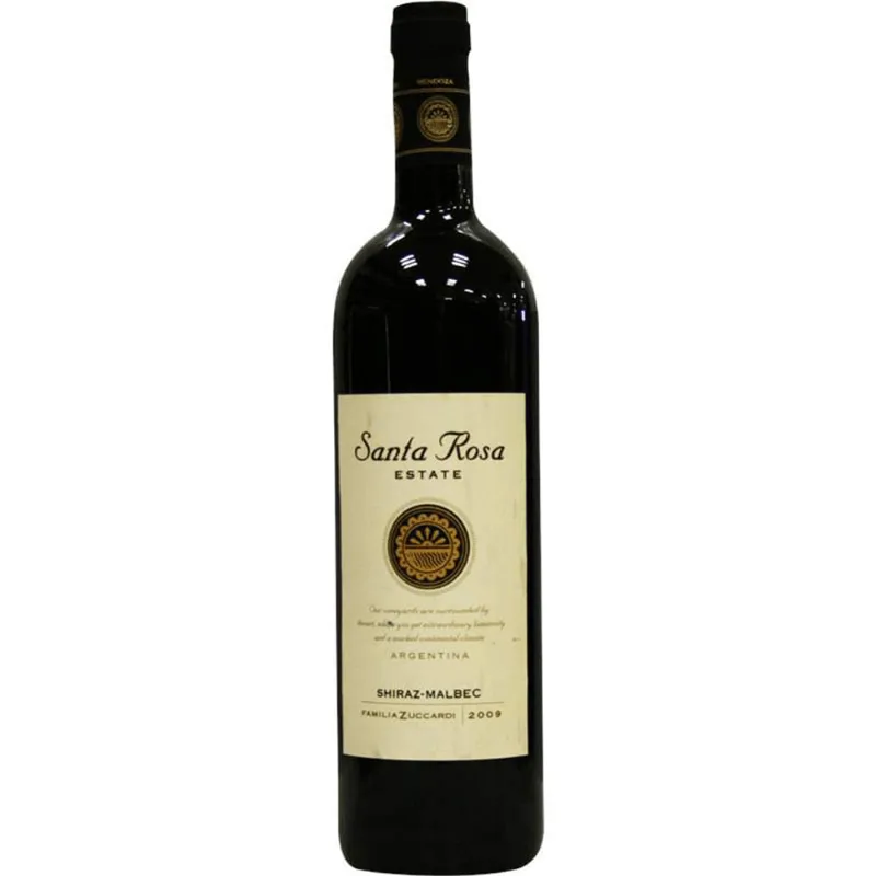 Vinho Argentino Tinto Santa Rosa Shiraz Malbec Mendoza Garrafa 750ml