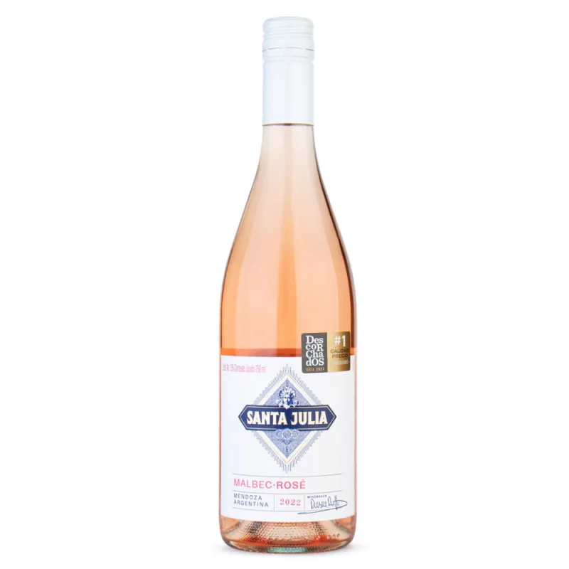 Vinho Rose Argentino Santa Julia Malbec Garrafa 750ml - SANTA JULIA - Vinhos E Cervejas