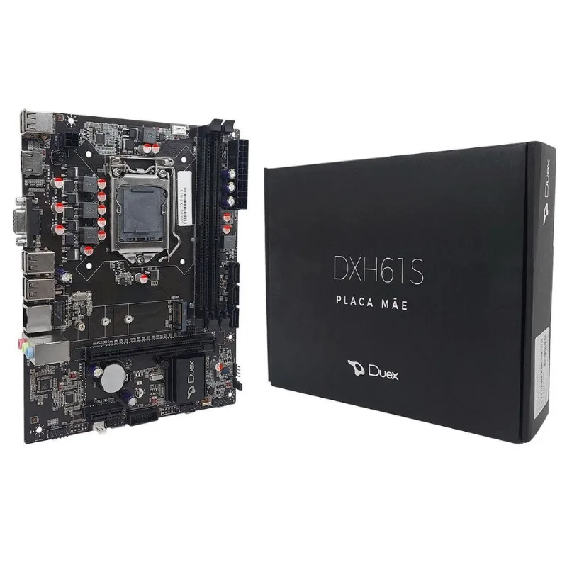 Placa Mãe Duex Dx H61s, Intel 2/3 Geração, Ddr3, Socket