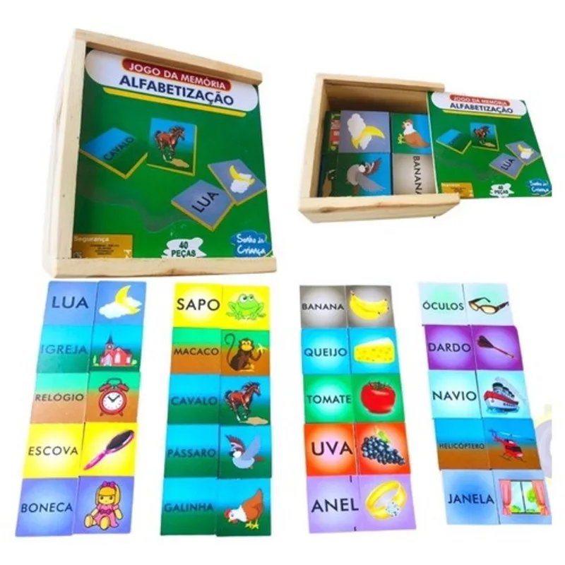 Jogo Da Memória Educativos Para Crianças Em Alfabetização