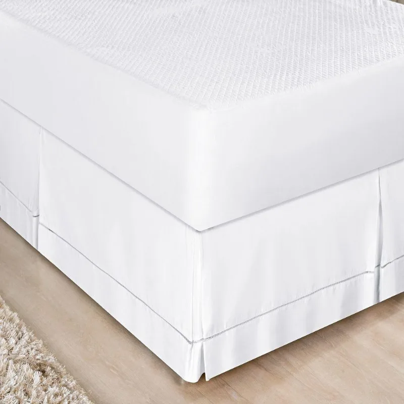 Saia Box Queen Ponto Palito Micropercal - Branco