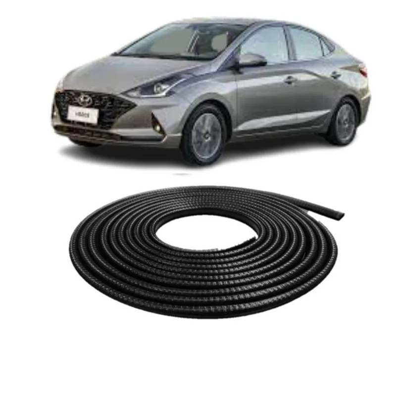 Borracha Protetora Borda Porta Preta Hb20 Sedan 5m 7x14 [f103]