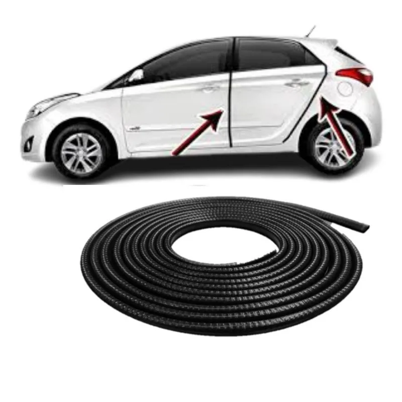 Borracha Protetora Borda Porta Preta Hb20 Hatch 10m 7x14 [f103]