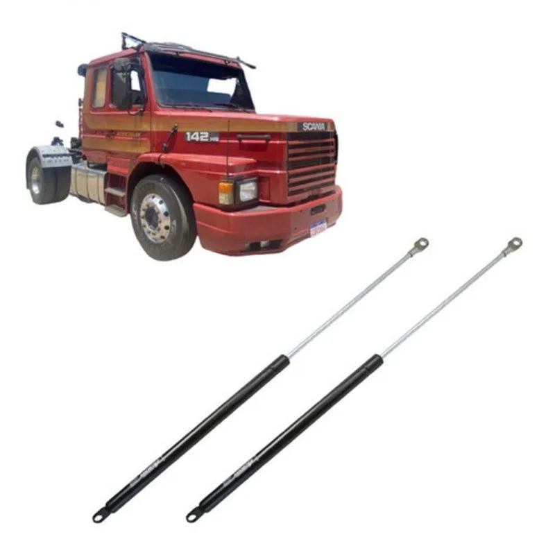 Amortecedor A Gás Para Tampa Frontal Do Motor Modelo Par Pistão Scania Caminhão R-142 Amortex
