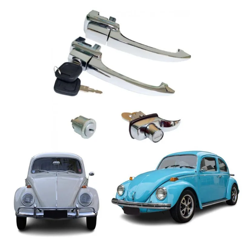 Kit Maçaneta Externa Porta Tampa Motor Cilindro Fusca Até 77 Un/4