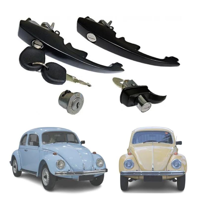 Kit Maçanetas Ext Porta Tampa Motor Fusca Após 78 4un