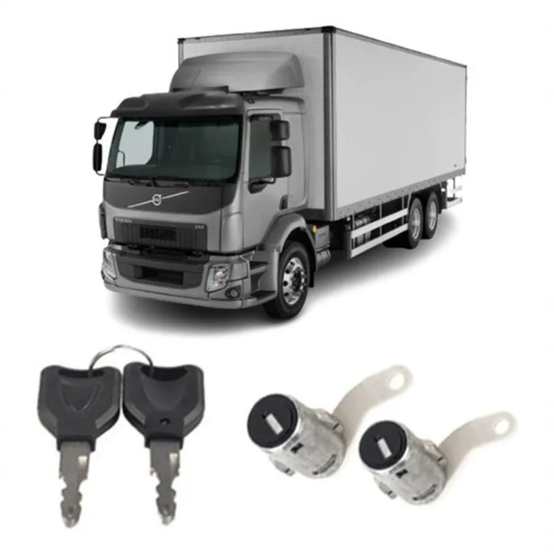 Kit Cilindros Miolo Para Porta Dianteira Volvo Vm Após 2013 Com Chave Universal