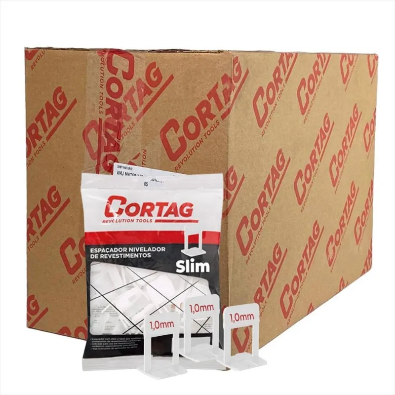 Espaçador Nivelador Cortag Slim Caixa 2000 Peças - 1mm