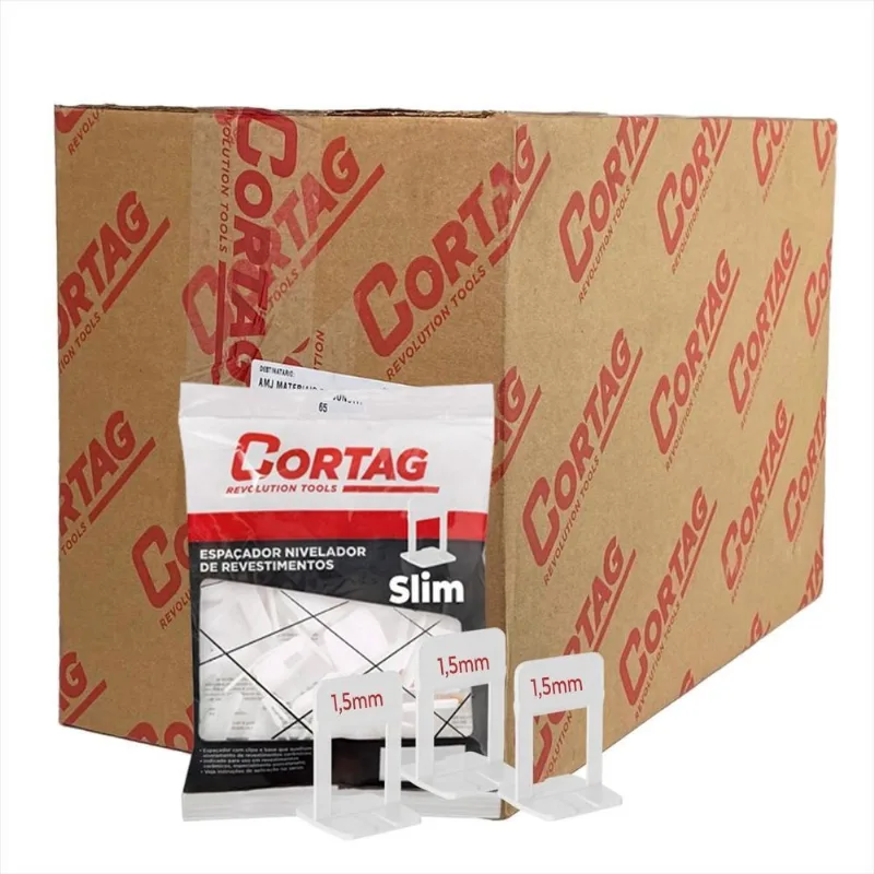 Espaçador Nivelador Cortag Slim Caixa 2000 Peças - 1,5mm