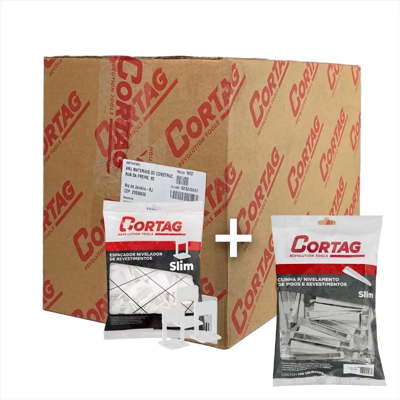 Espaçador Slim Nivelador Revestimento 2000 Pçs + 100 Cunhas