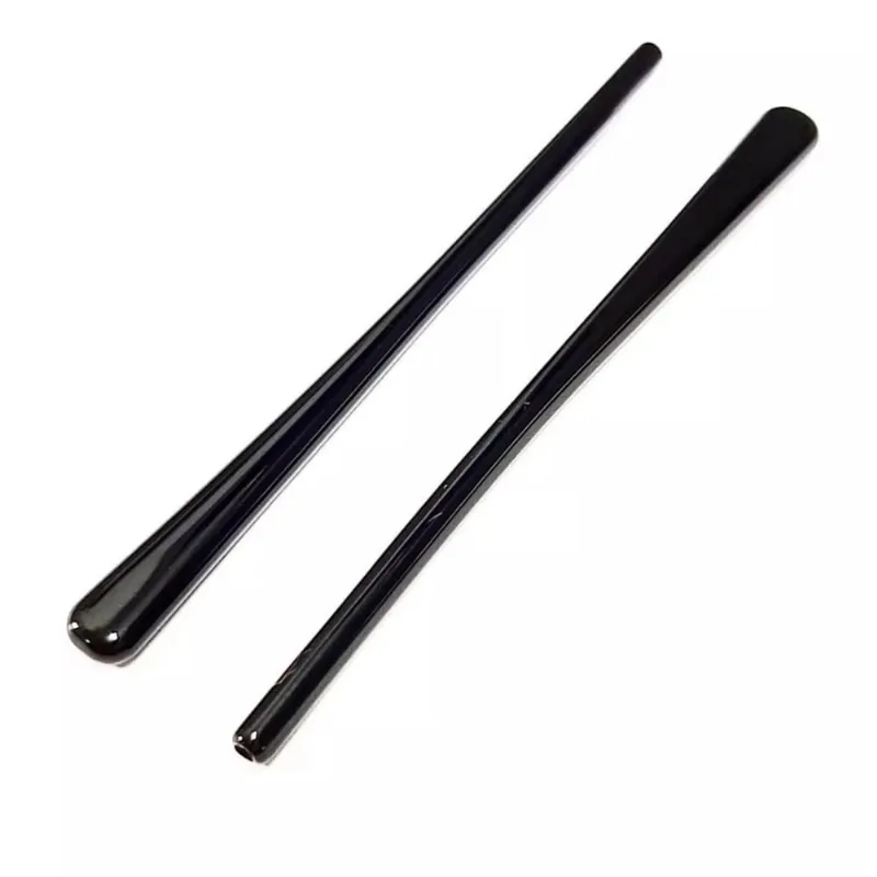 Kit 02 Pares Ponteiras Óculos Silicone/Acetato Preto P 35