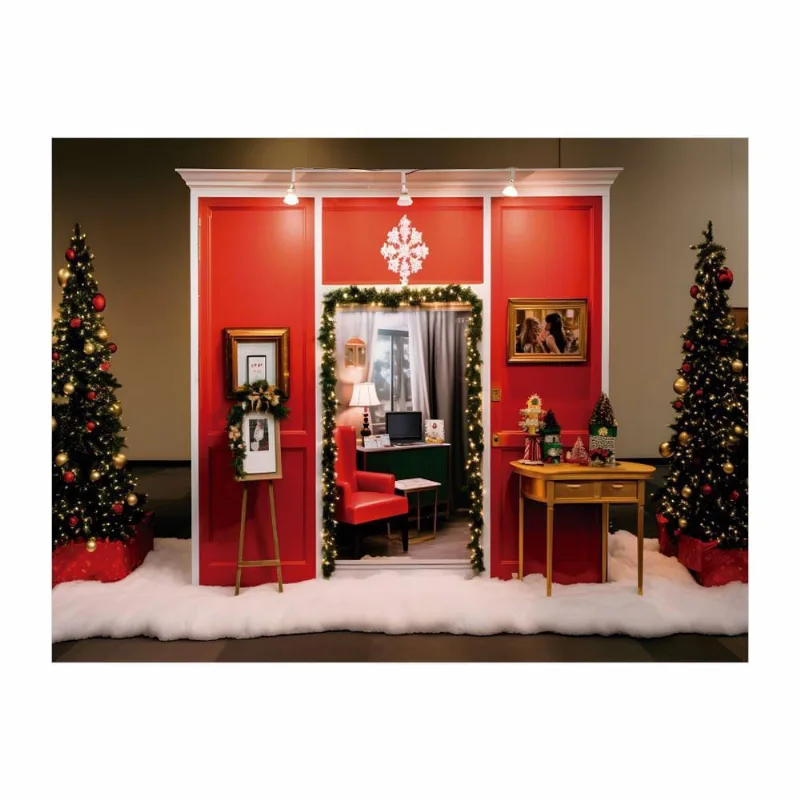 Cenário Natal Porta em Tecido 2,20m x 1,50m - Prime Fundos