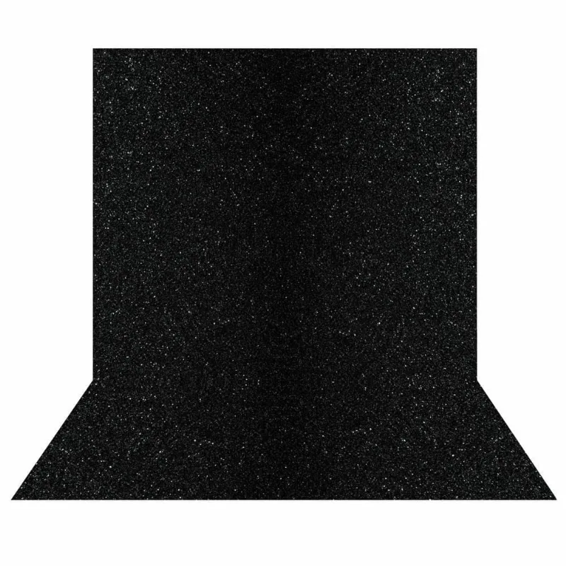 Fundo Fotográfico Textura Brilho Preto Em Tecido 2,20M