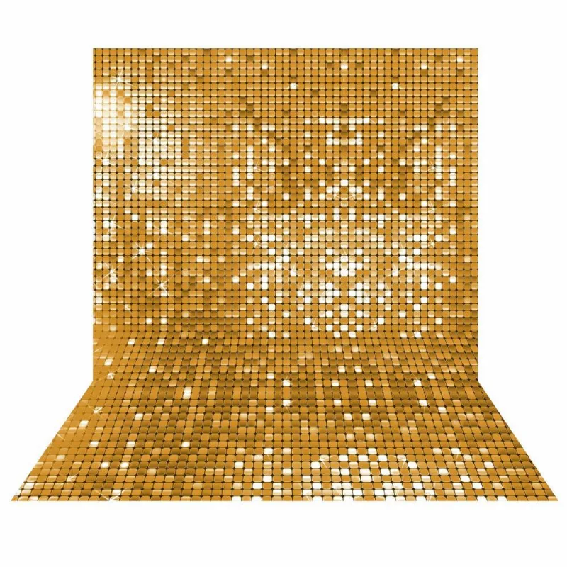 Fundo Fotográfico Textura Dourado Em Tecido 2,20m X1,50m