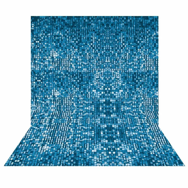 Fundo Fotográfico Textura Azul Em Tecido 2,20m X1,50m F465