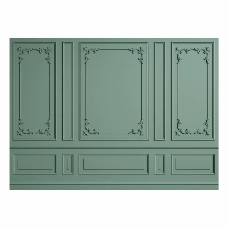 Fundo Fotográfico Cenário Boiserie Verde Oliva 2,2M X 1,5M