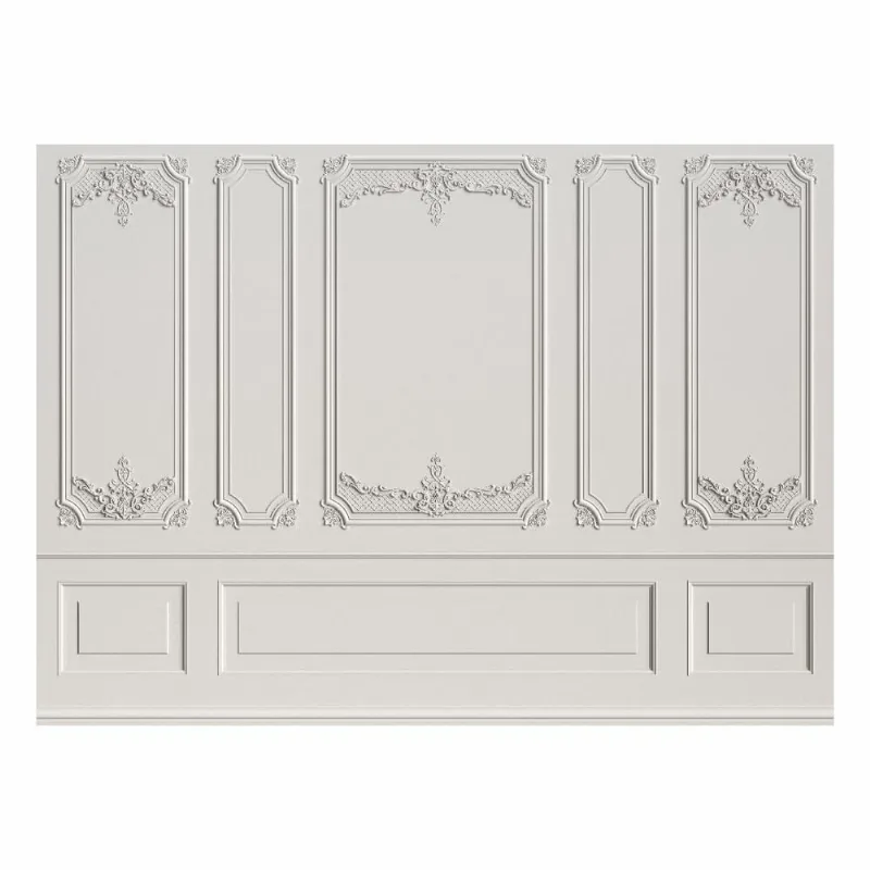 Fundo Fotográfico Cenário Boiserie Off White 2,2M X 1,5M