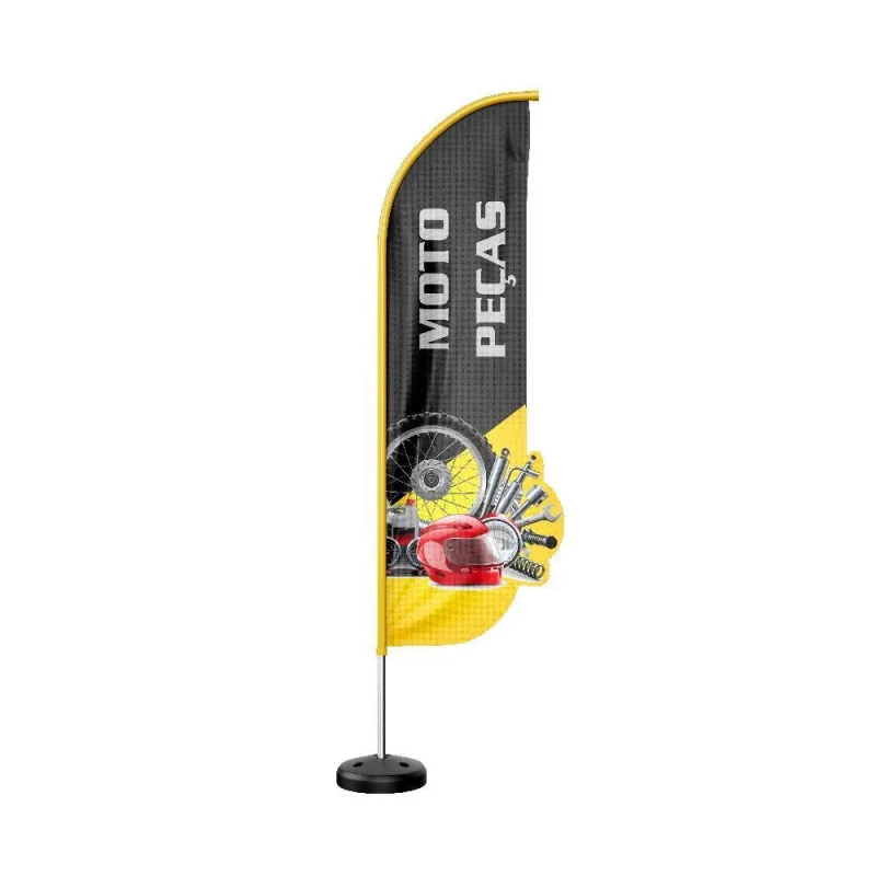 Wind Banner 3D Kit Completo Moto Peças Dupla Face - Não Disponível - Automotivo