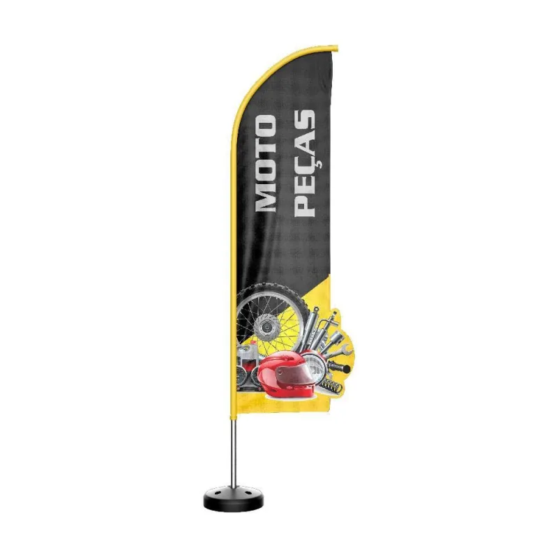 Wind Banner 3D Kit Completo Moto Peças Dupla Face - Não Disponível - Automotivo