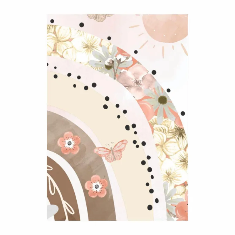 Painel Festa Retangular 3D Boho Elefante Casadinho 1,50M X