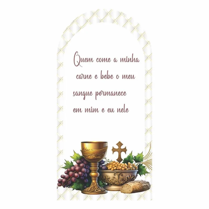 Painel Festa Decorativo Romano Primeira Comunhão 3D