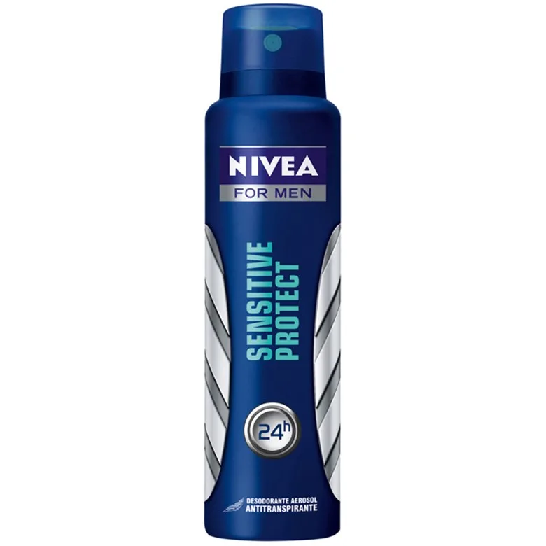 Antitranspirante Aerossol Nivea Men Sensitive Protect 150ml - NIVEA FOR MEN - Higiene E Beleza