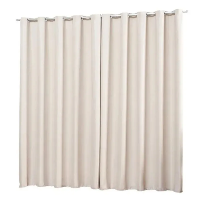 Cortina Blackout Em Tecido 3,00x2,80 Corta Luz Palha