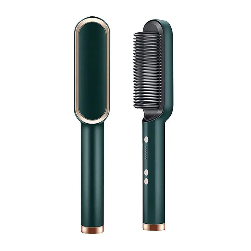 Escova De Cabelo Elétrica Pente De Aquecimento Para Alisador