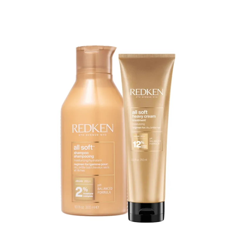 Kit Redken All Soft Shampoo e Máscara (2 produtos) - REDKEN - Beleza
