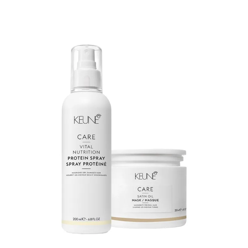 Kit Keune Care Satin Oil Máscara e Vital Nutrition Protein (2 produtos)