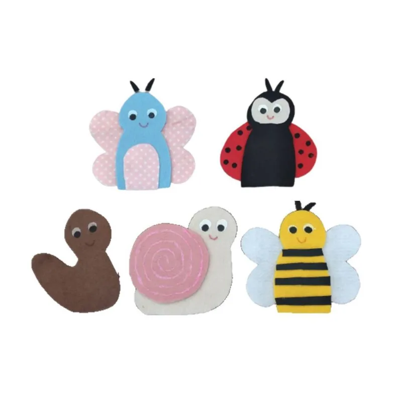Kit De Dedoches Insetos (em Feltro C/5 personagens) 100% Artesanal